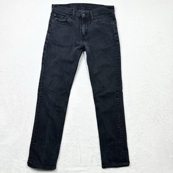 Levis 511 Jeans Mens 32x30‎ Black Denim Slim Fit Measures 31z27.5 Made in Mexico - Picture 1 of 10